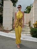 Camilla Printed Satin Maxi